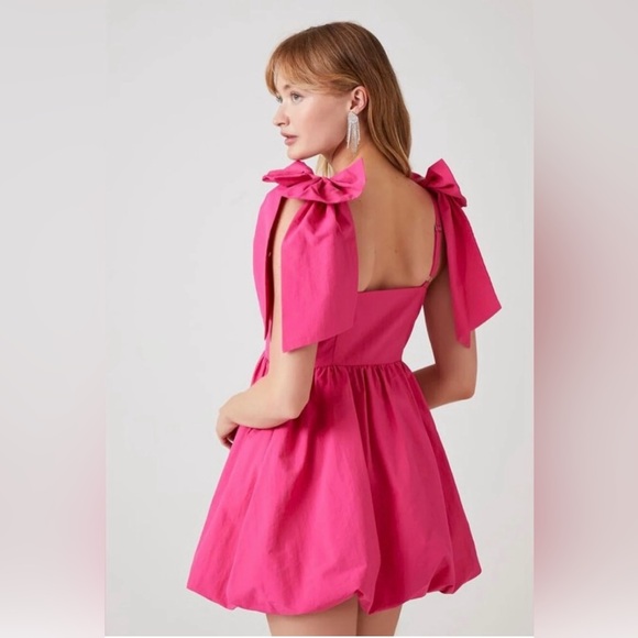 Forever 21 Dresses & Skirts - NEW Barbie pink bow dress, NWT, Size XS